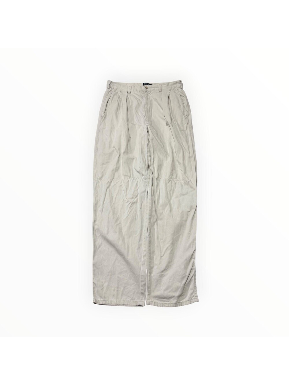 Vintage Polo Ralph Lauren Pleated Chino Pants Cream Size 32x32 Made USA Men’s